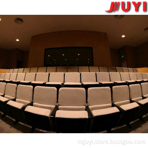 China Wood Teater chairs good quality fabric Auditorium leg arm chair JY-302